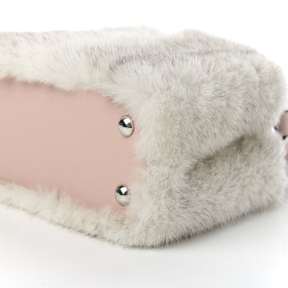 Louis Vuitton Mink Calfskin Goatskin Capucines Mini Silver Snow Grey Rosewater Pink 7 of 10