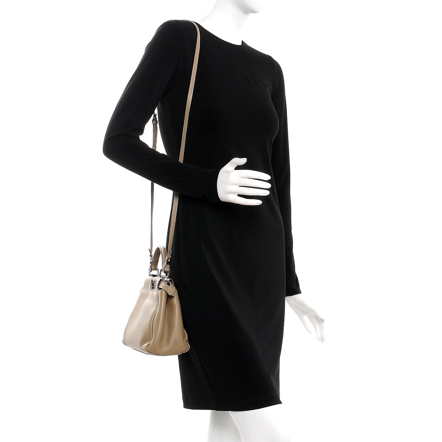 Nappa Mini Peekaboo Iconic Satchel Tortora