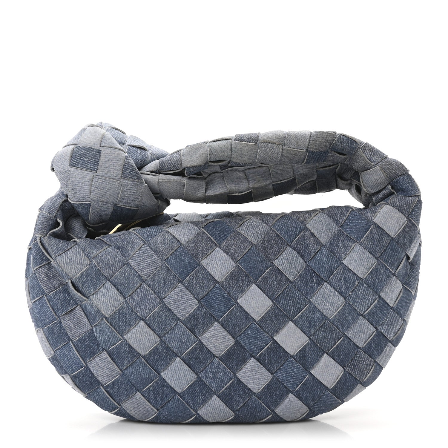 Bottega Veneta Nappa Denim Effect Intrecciato Mini Jodie Denim 1 of 10