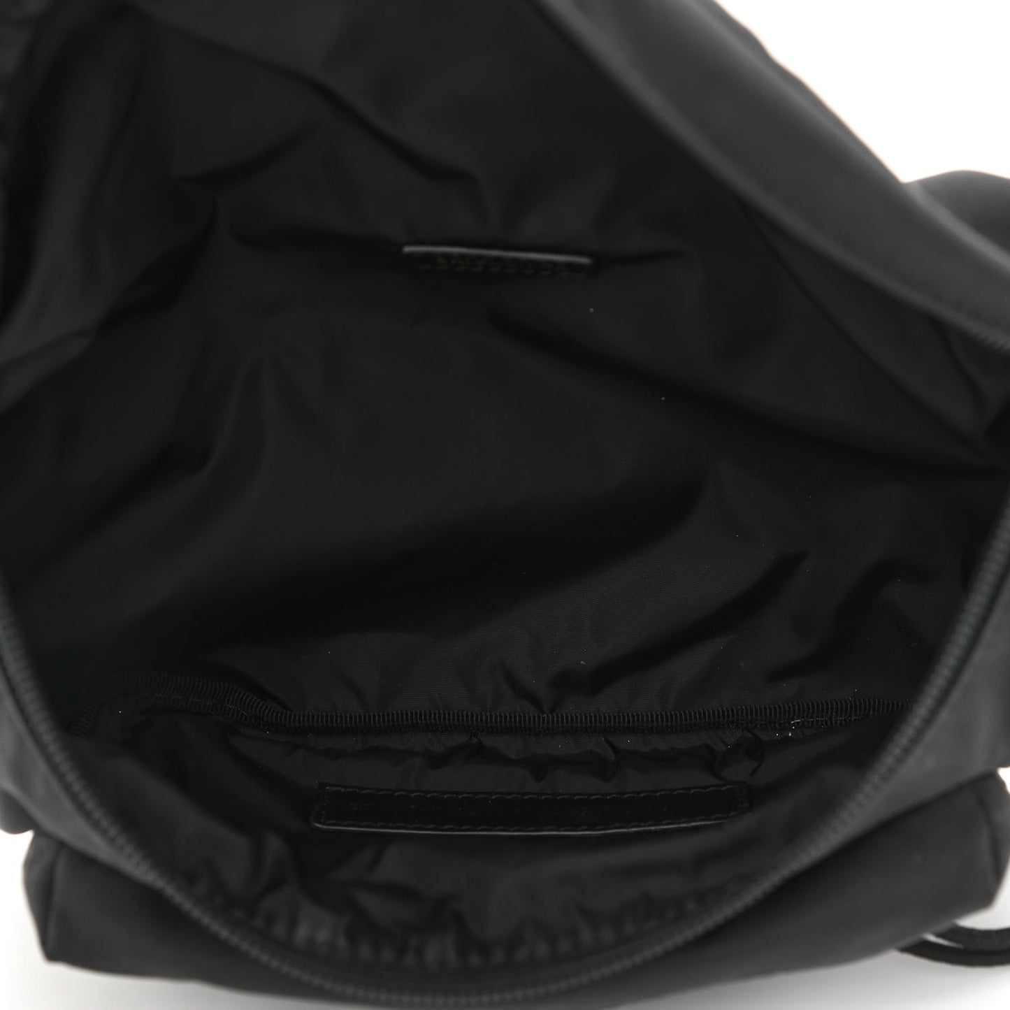 Textured Sport Nylon Logo Embroidered Wheel Beltpack Black