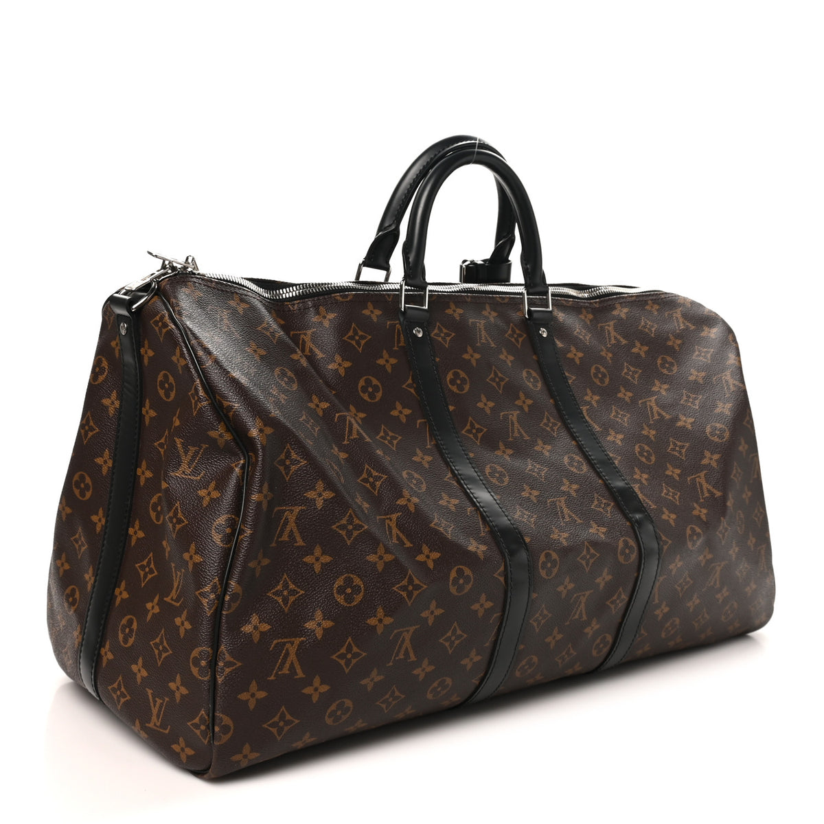 Louis Vuitton Monogram Macassar Keepall Bandouliere 55 2 of 8