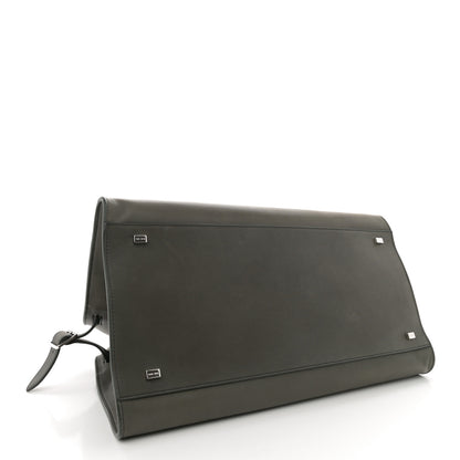 The Row Polished Saddle Calfskin Soft Margaux 15 Koala Grey 4 of 9