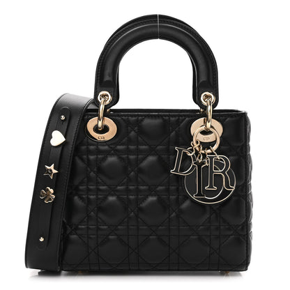 Christian Dior Lambskin Cannage Small My ABCDior Lady Dior Black 1 of 11