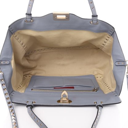 Valentino Garavani Vitello Medium Rockstud Tote London Stone 6 of 13