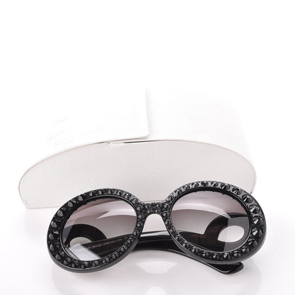Prada Crystal Baroque Sunglasses SPR 31P Black 8 of 8