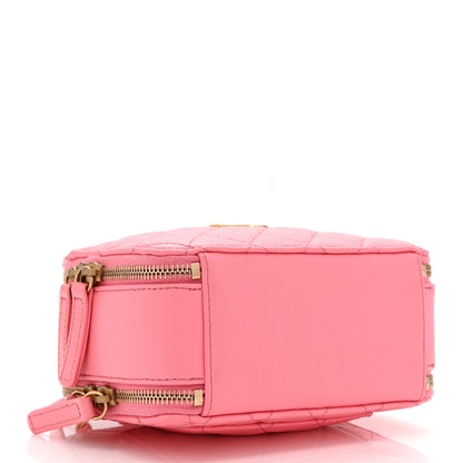 Chanel Caviar Quilted Pick Me Up Mini Vanity Case Pink 4 of 11