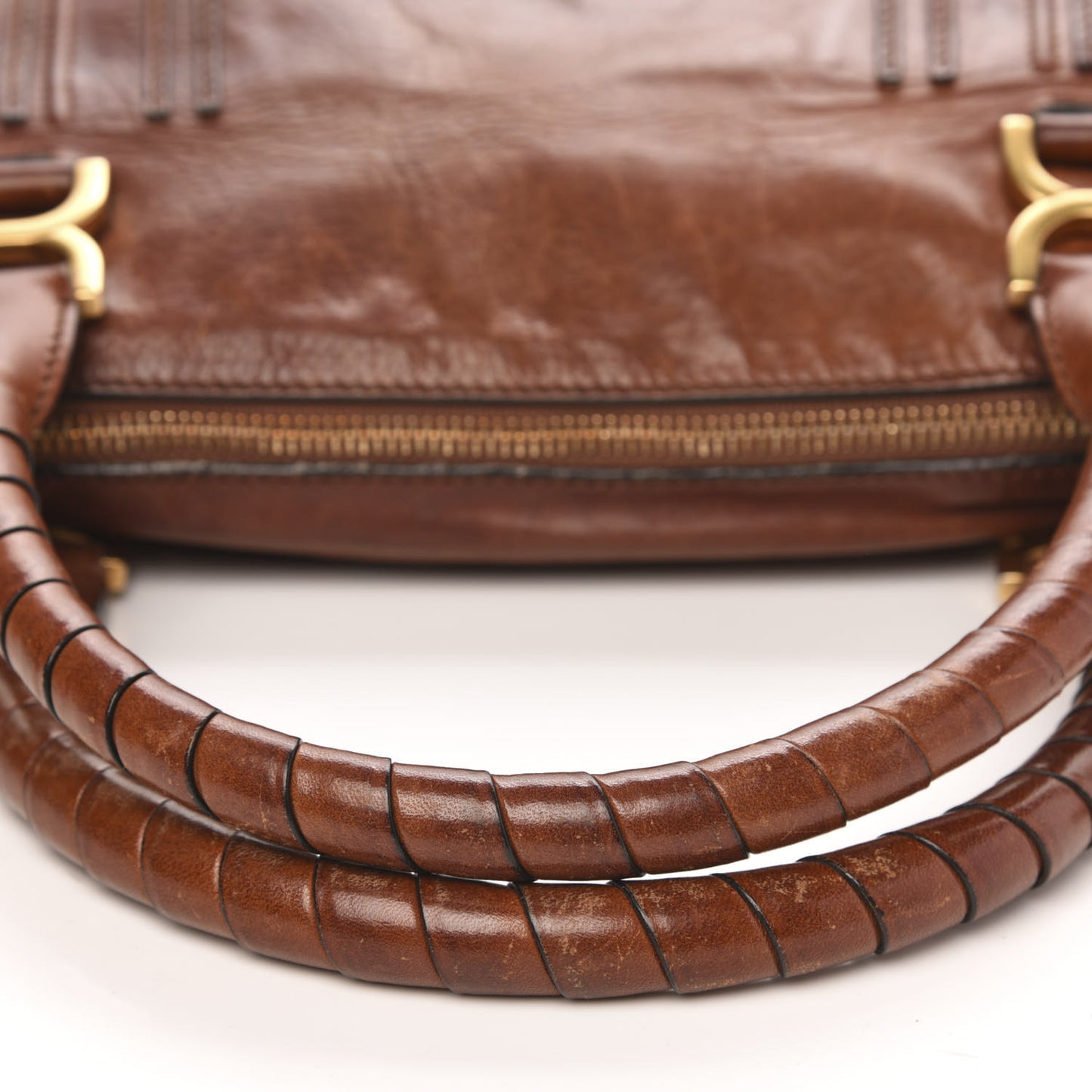 Calfskin Medium Marcie Satchel Mahogany
