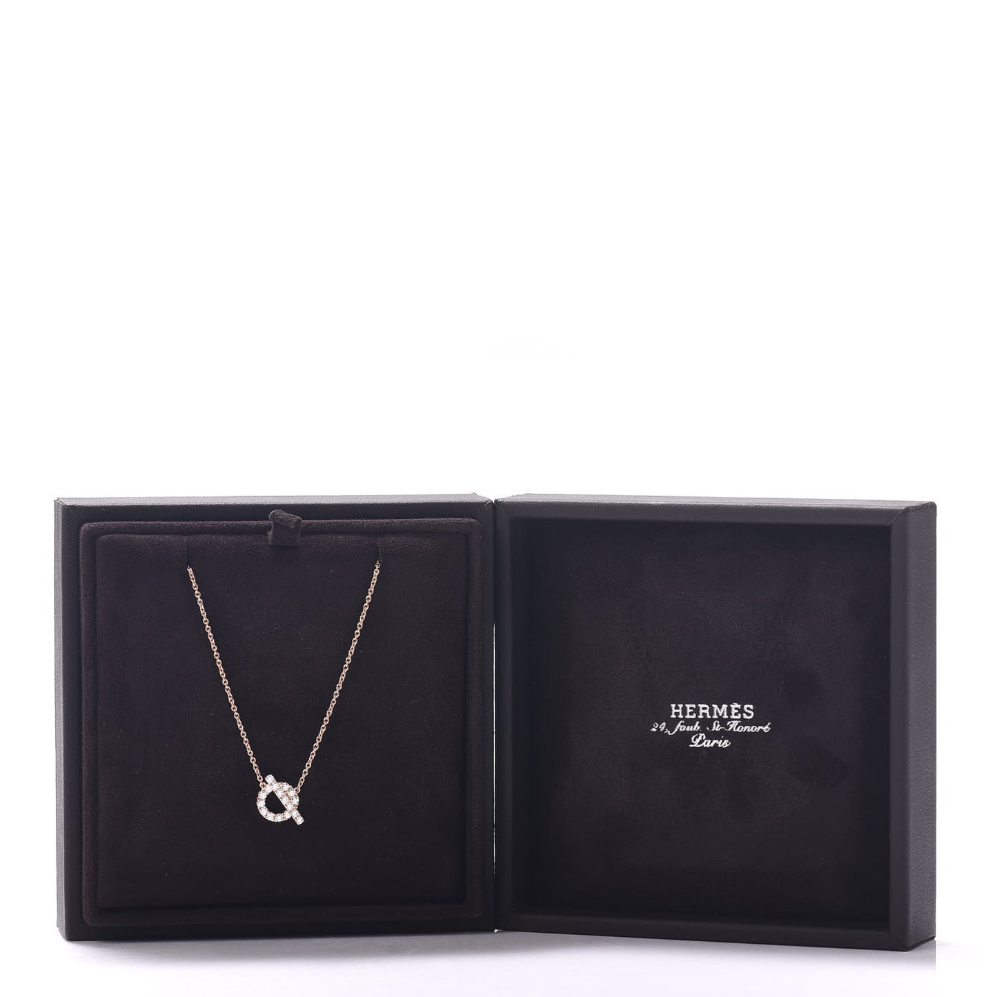 18K Rose Gold Diamond Finesse Pendant Necklace