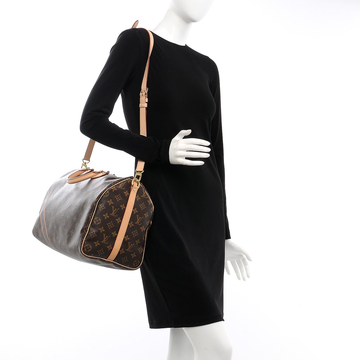 Monogram My LV Heritage Speedy Bandouliere 40 Black Moutarde