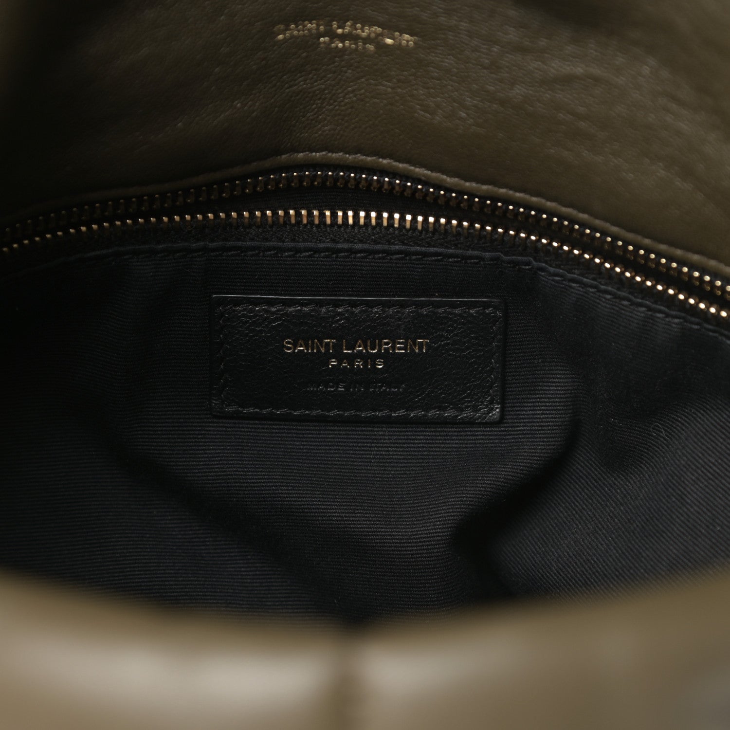 Saint Laurent Lambskin Quilted Medium Loulou Puffer Monogram Chain Satchel Seaweed 6 of 14