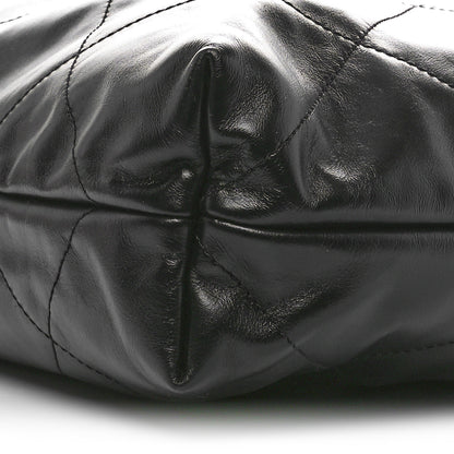 Chanel Shiny Calfskin Quilted Chanel 22 Black 10 of 10