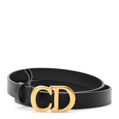 Christian Dior Calfskin Saddle Belt 85 34 Black 1 of 5