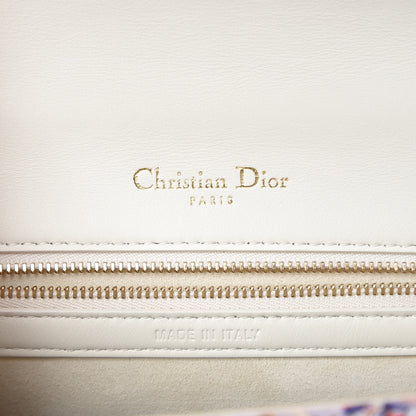 Christian Dior Calfskin Printed Small KaleiDiorscopic Diorama Flap Bag Latte Multicolor 6 of 8