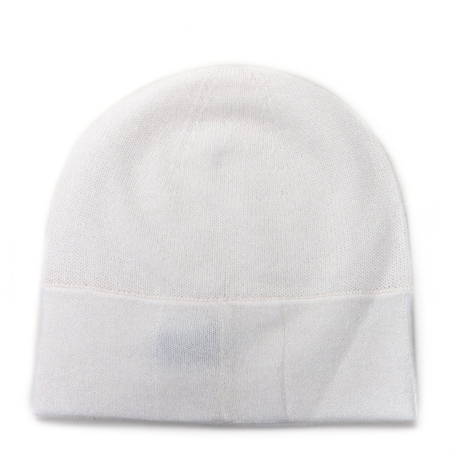 Chanel Cashmere Wool CC Beanie Hat White 3 of 5