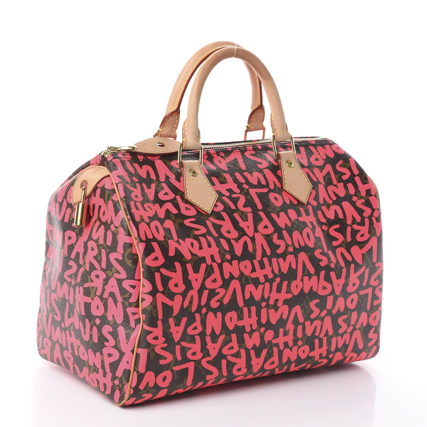 Monogram Graffiti Speedy 30 Fuchsia