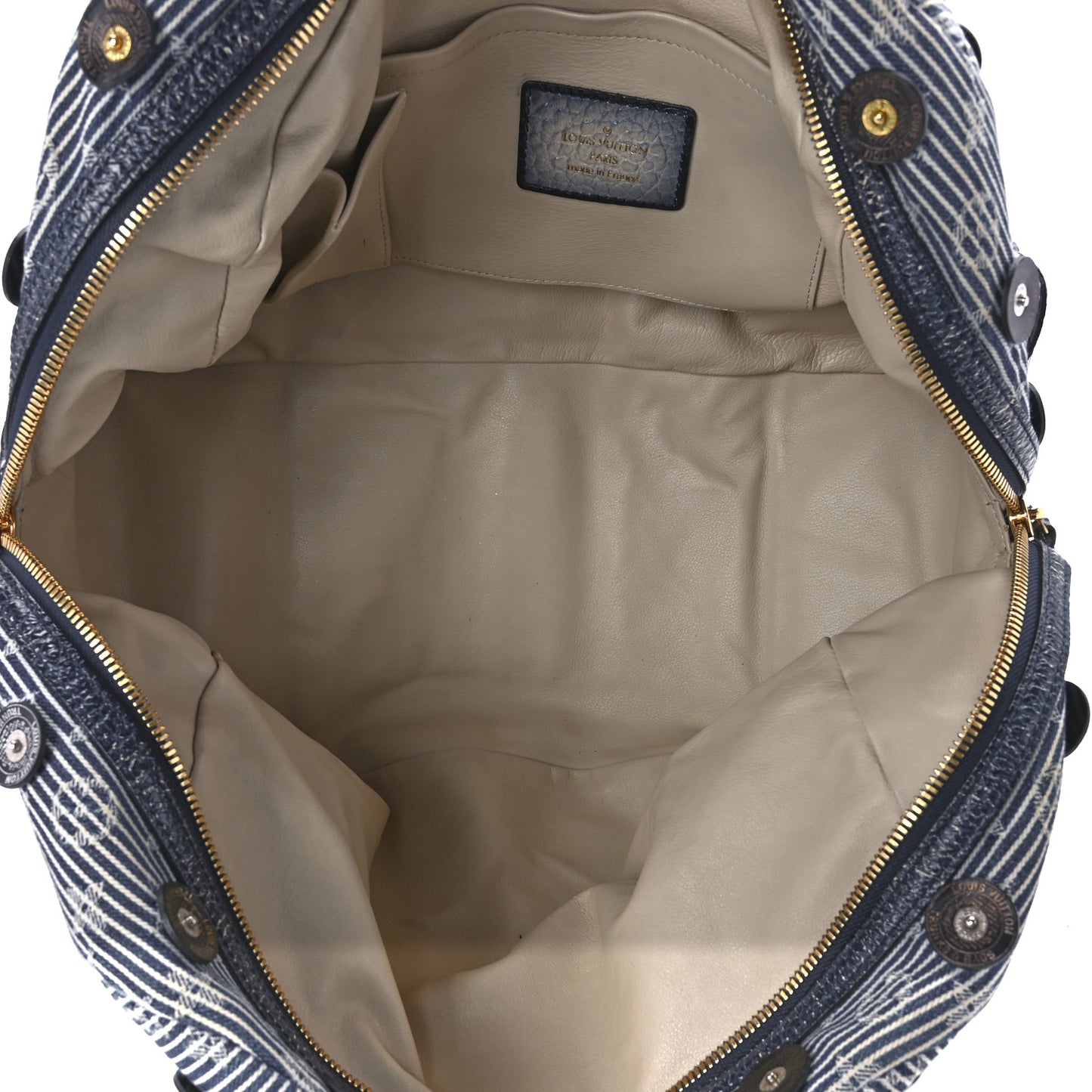 Denim Polka Dot Trunks and Bags Bowly