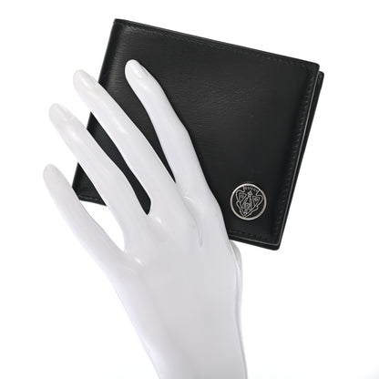 Gucci Calfskin Crest Bi-Fold Wallet Black 2 of 8