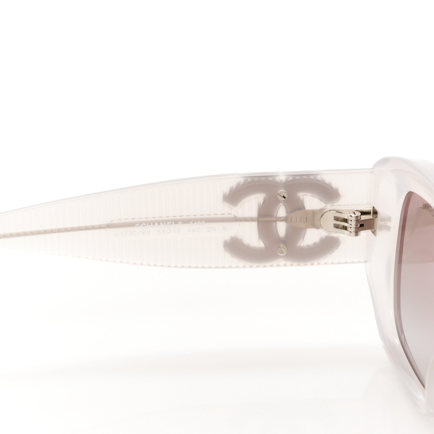Chanel Acetate Rectangle Sunglasses 5493 Grey 5 of 8