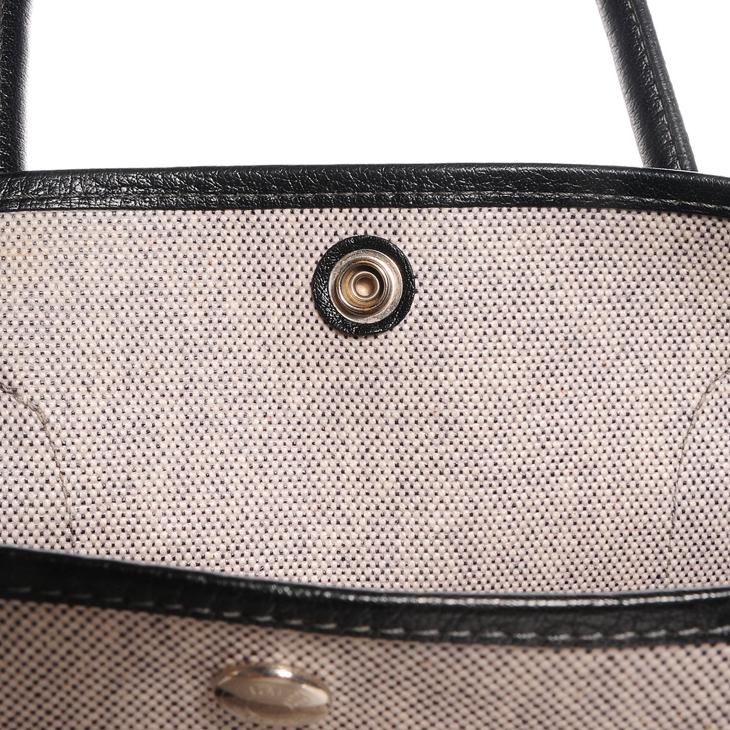 Toile Leather Garden Party 36 MM Tote Black