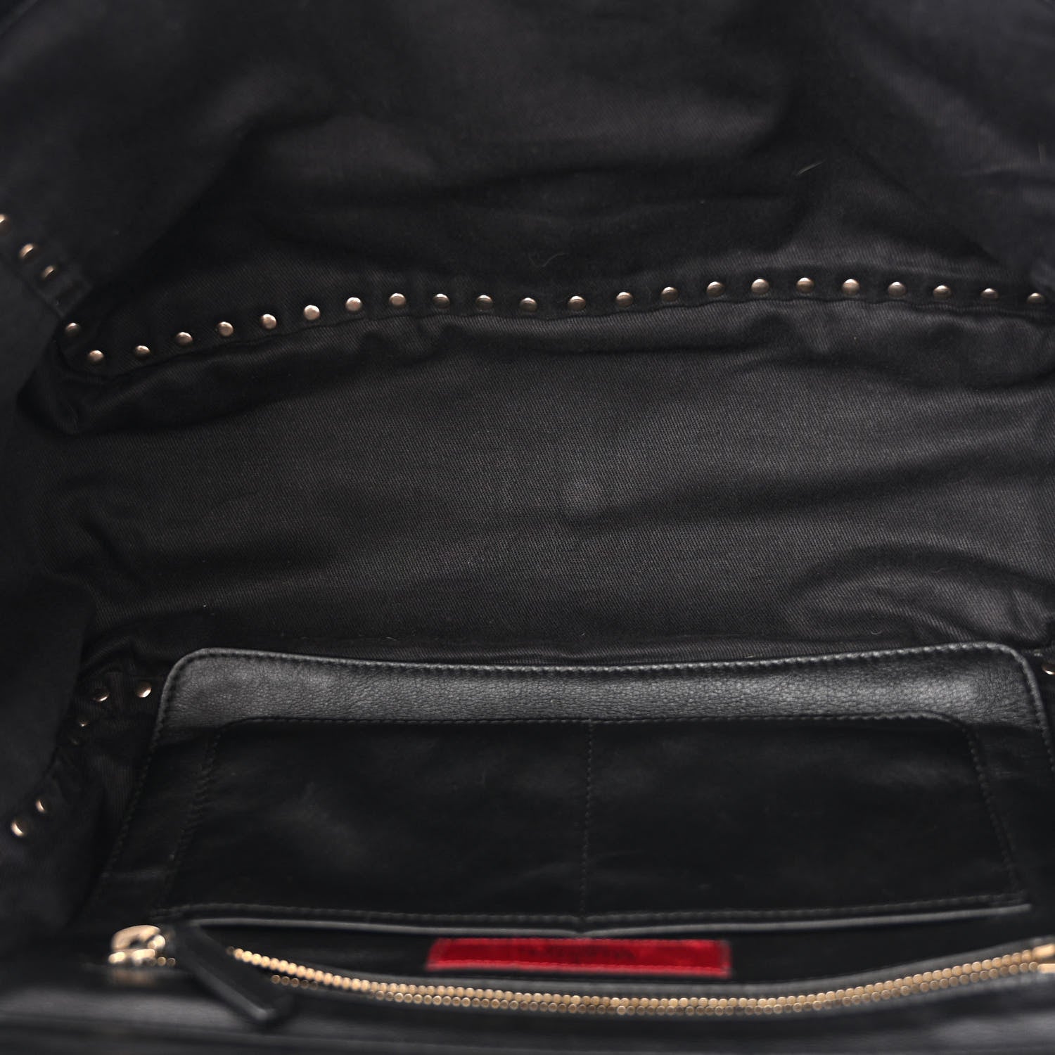 Valentino Garavani Vitello Medium Rockstud Tote Black 5 of 16