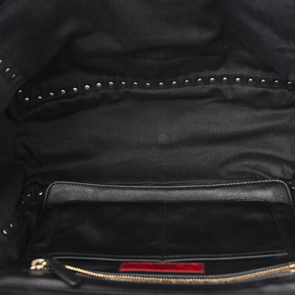 Valentino Garavani Vitello Medium Rockstud Tote Black 5 of 16