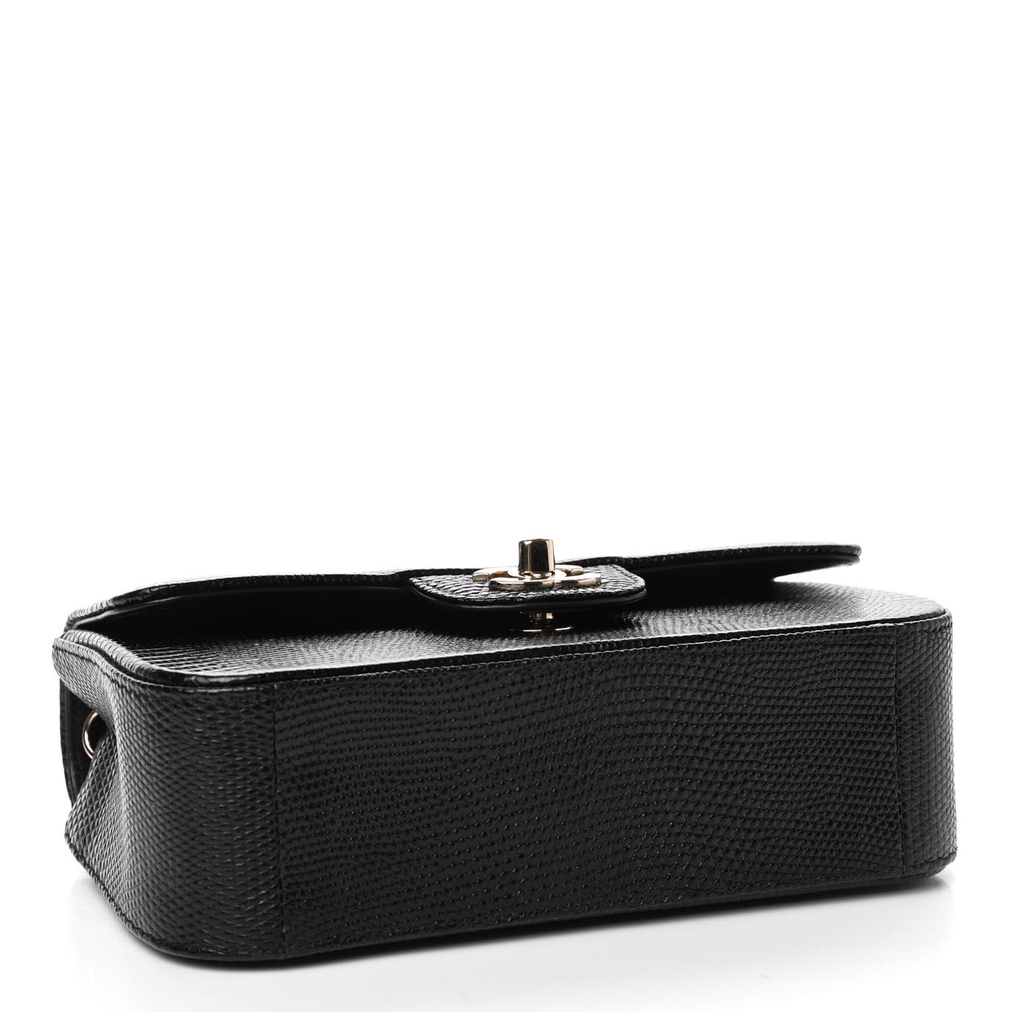 Lizard Mini Rectangular Flap Black