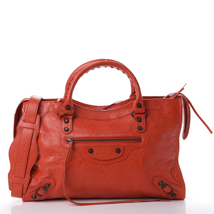 Balenciaga Agneau Classic Hardware City Rouge Coquelicot Rouge Braise 2 of 11