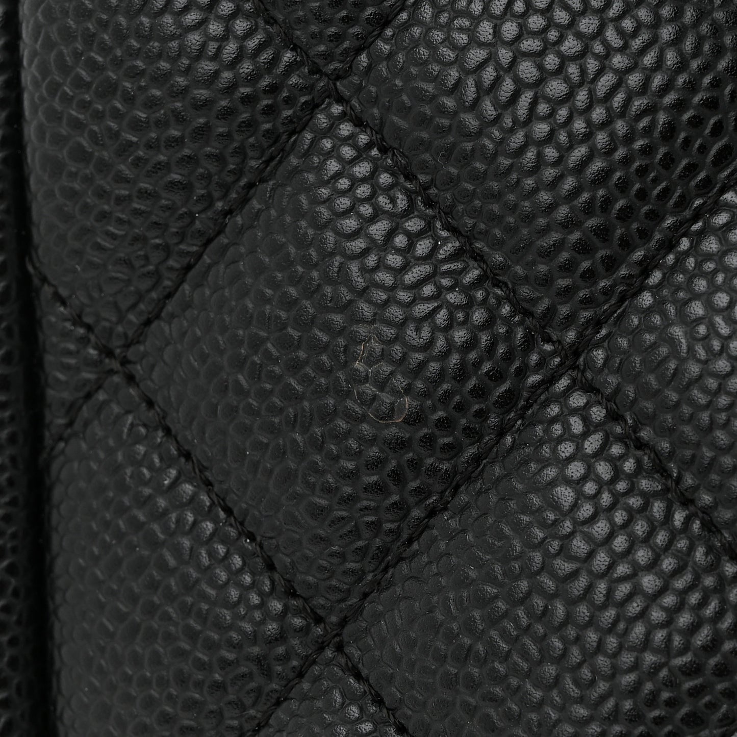 Caviar Quilted Grand Shopping Tote GST Black