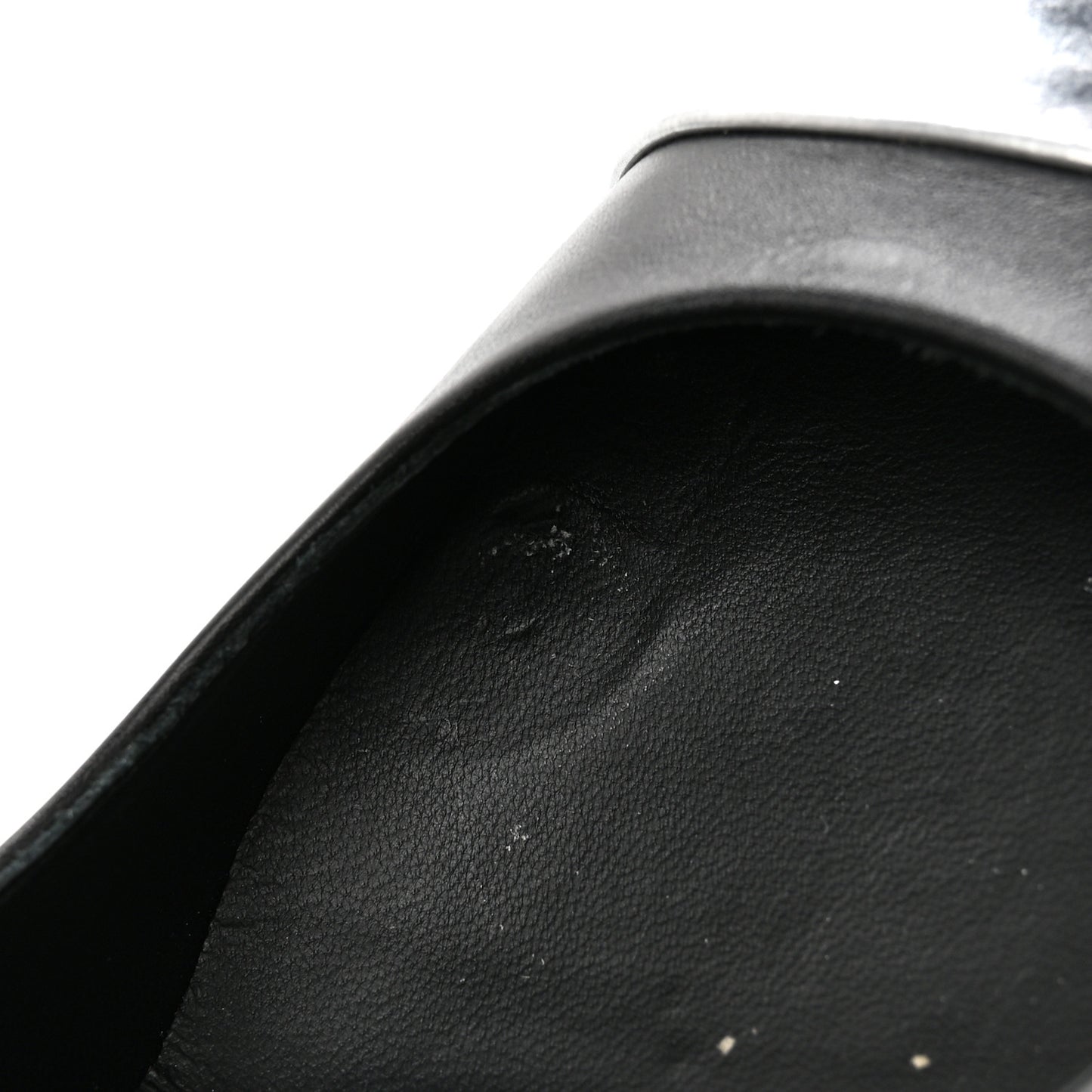 Calfskin Cap Toe CC Pumps 39 Black Silver