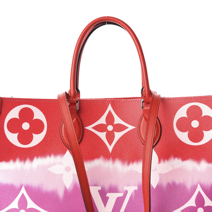 Louis Vuitton Monogram Escale Onthego GM Rouge 14 of 15
