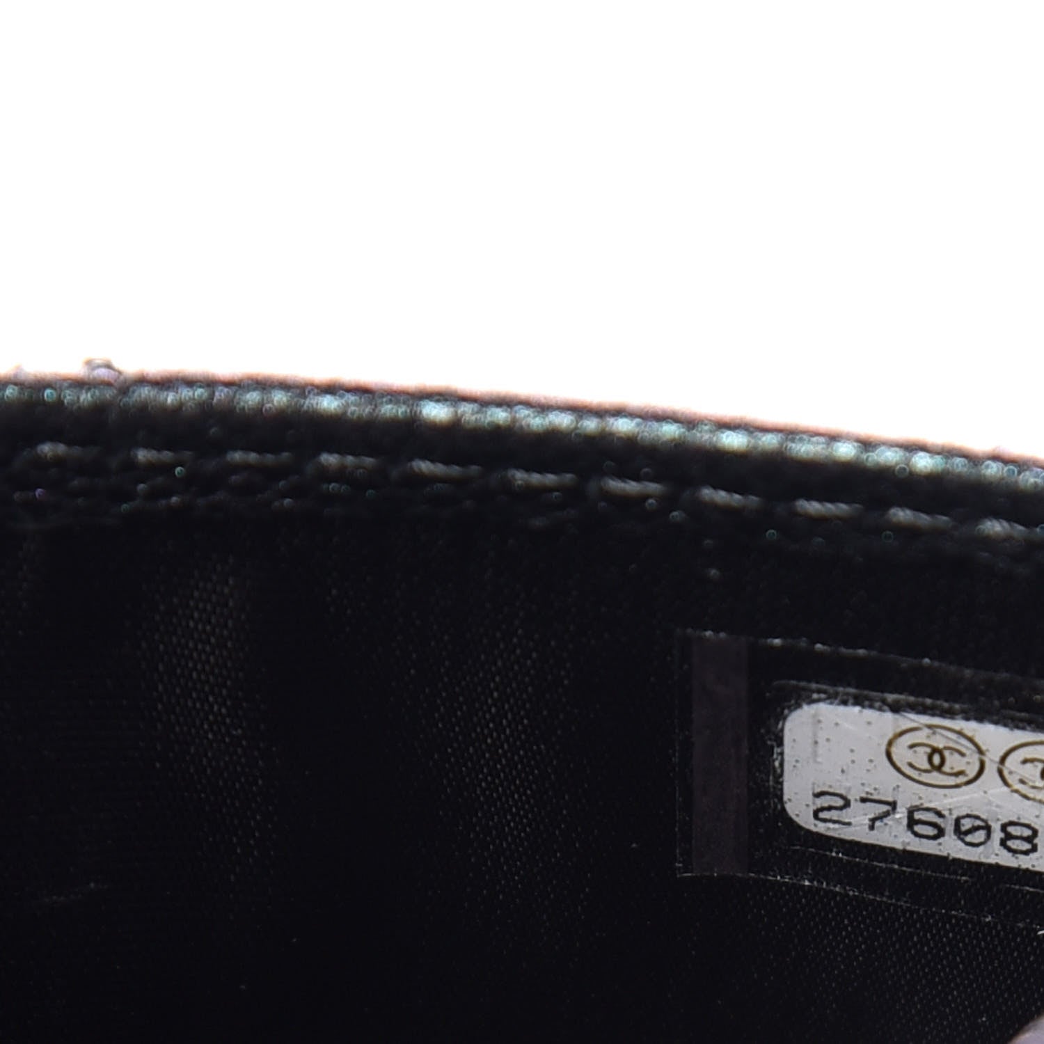 Chanel Iridescent Caviar Quilted Card Holder Black 8 of 9