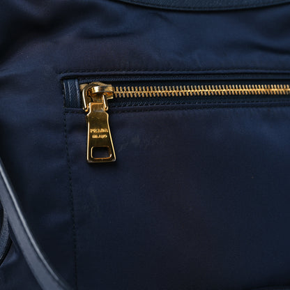 Prada Tessuto Nylon Saffiano Small Crossbody Bag Navy 10 of 10