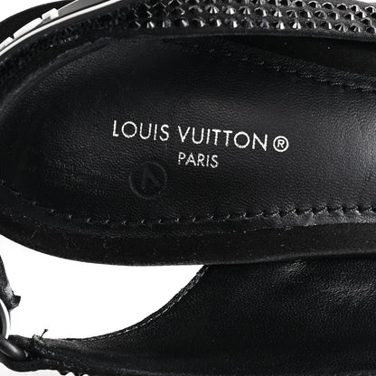Louis Vuitton Satin Embellished Archlight Slingback Pumps 40 Black 8 of 10