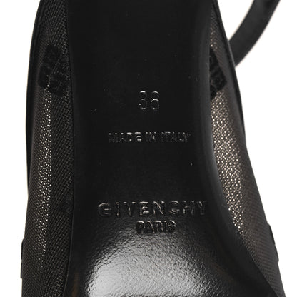Givenchy Mesh Logo 95mm Slingback Pumps 36 Black 6 of 8