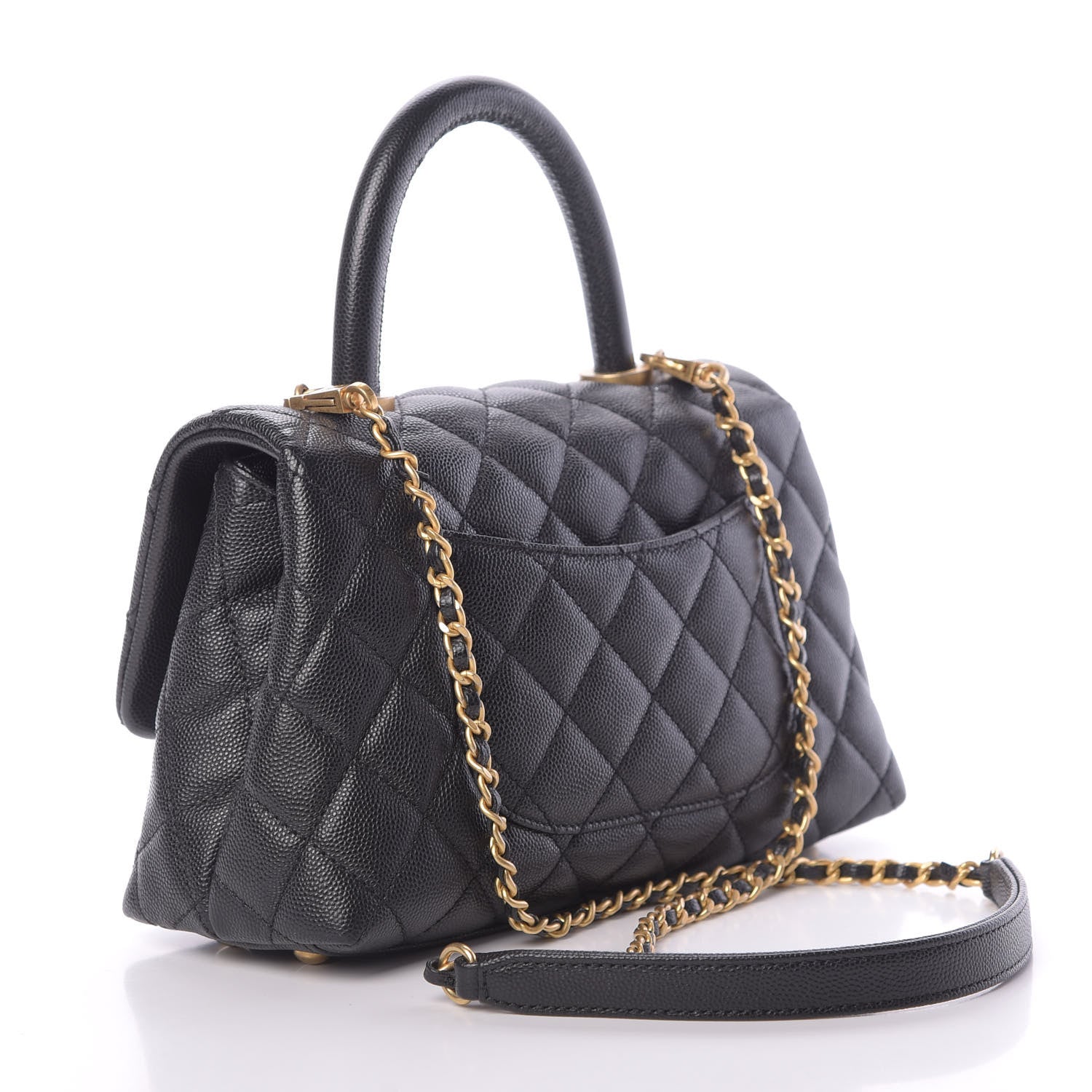 Chanel Caviar Quilted Mini Coco Handle Flap Black 4 of 11