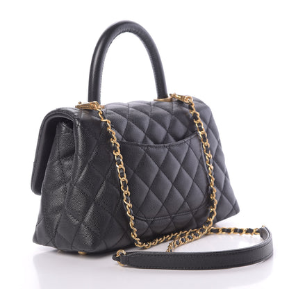 Chanel Caviar Quilted Mini Coco Handle Flap Black 4 of 11