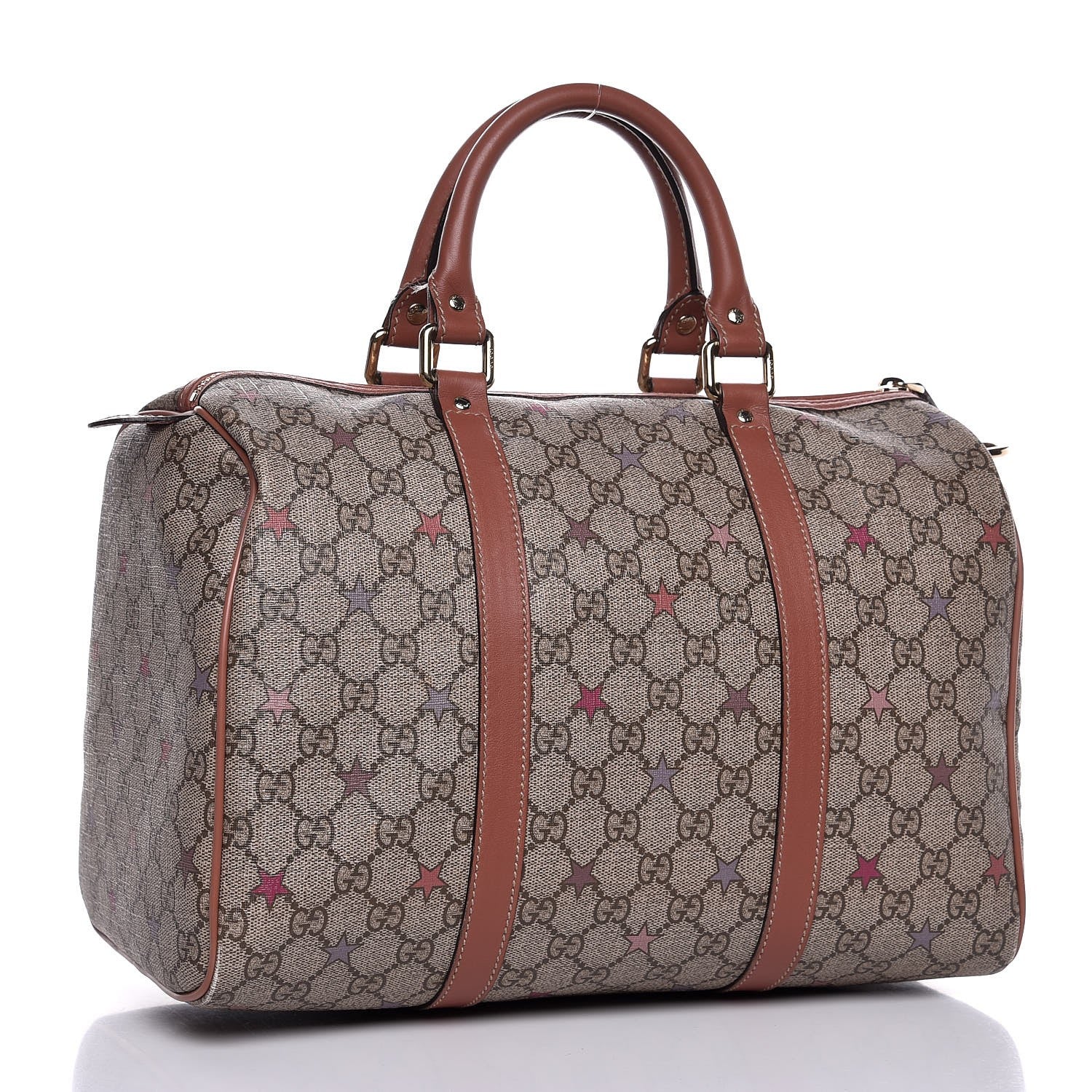 Gucci GG Supreme Stars Medium Joy Boston Pink 2 of 10