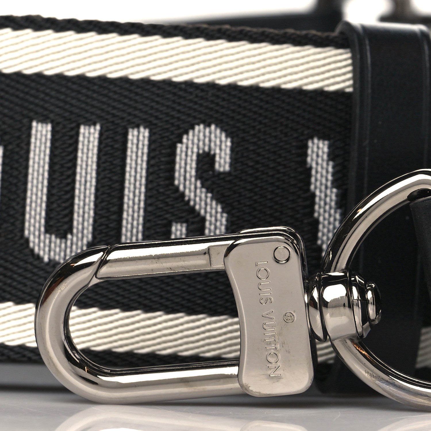 Louis Vuitton Nylon Jacquard Sporty Bandouliere Shoulder Strap Black 2 of 6