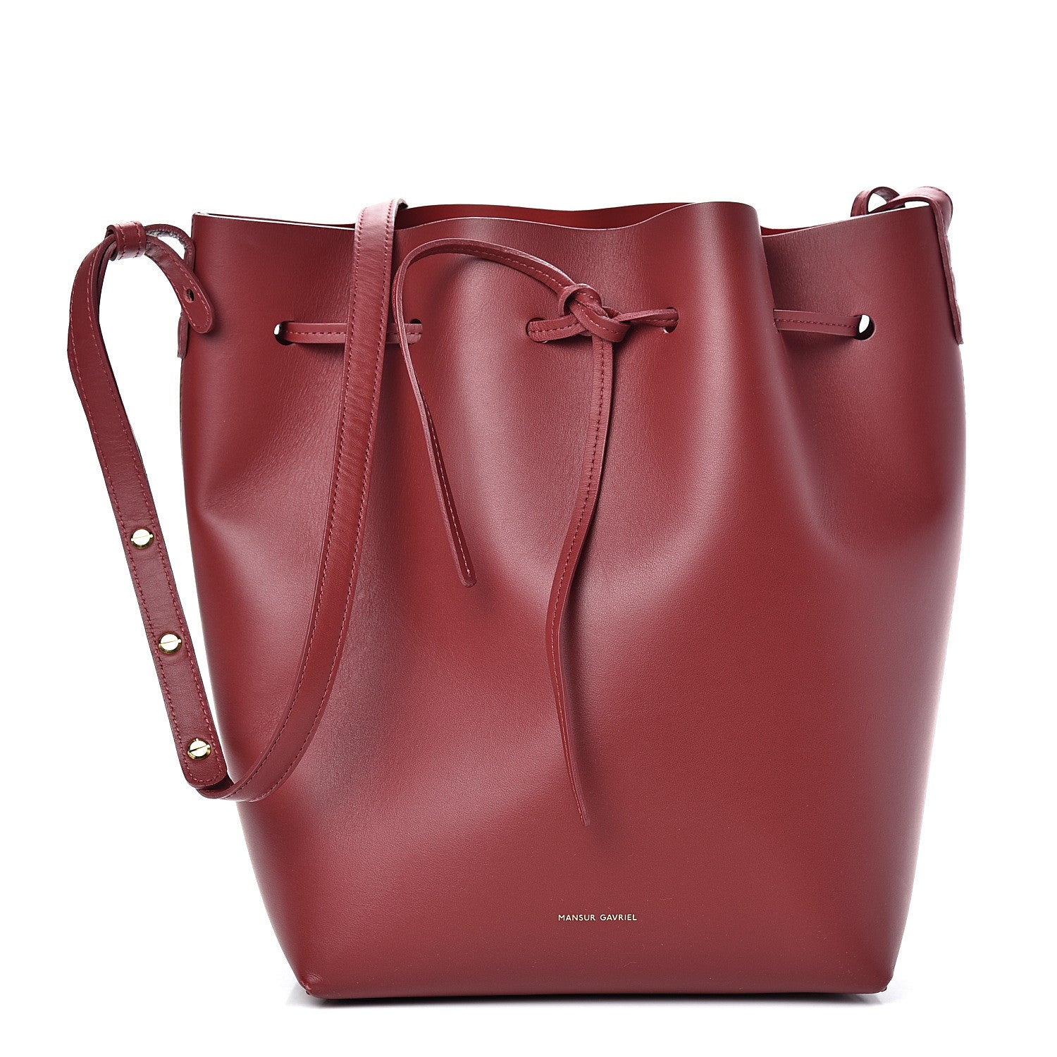 Mansur Gavriel Calfskin Bucket Bag Rococo 2 of 12