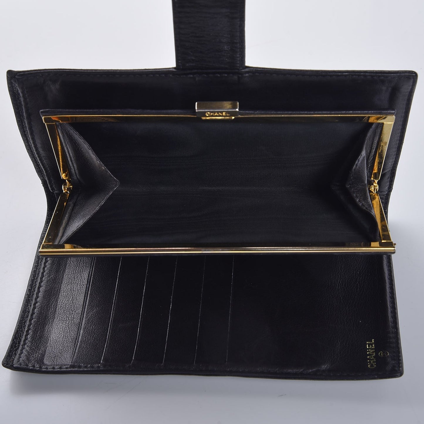 Caviar Timeless CC French Wallet Black