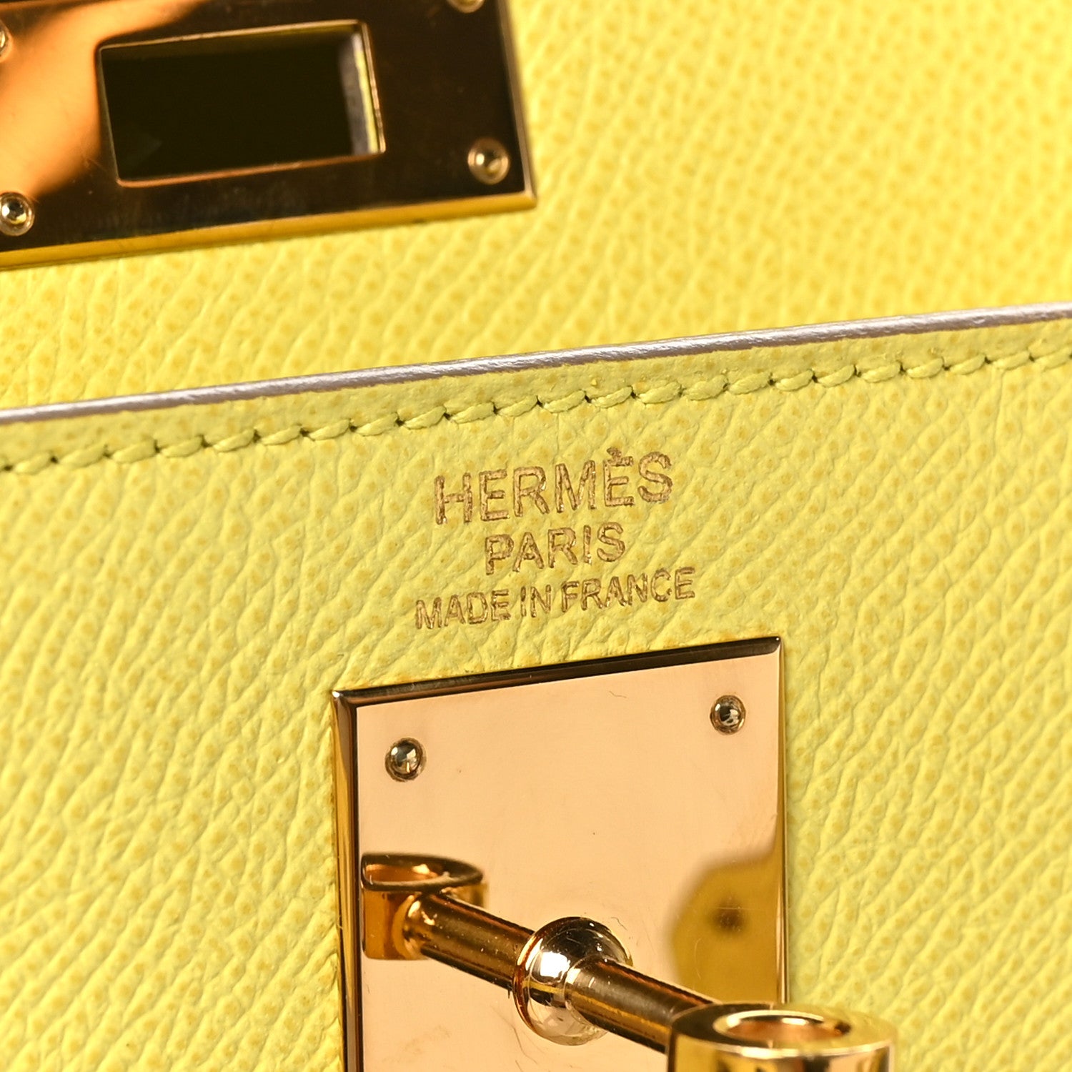 Hermes Epsom Kelly Sellier 32 Soufre 7 of 10