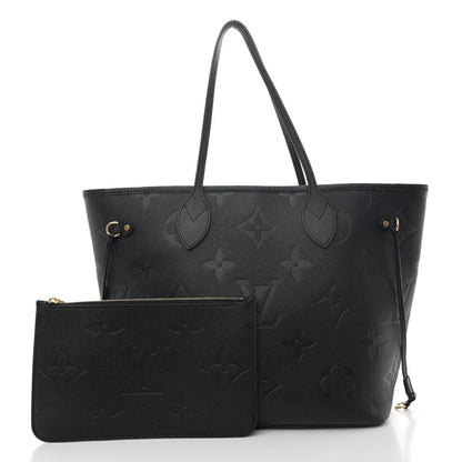 Louis Vuitton Empreinte Monogram Giant Neverfull MM Black 3 of 11