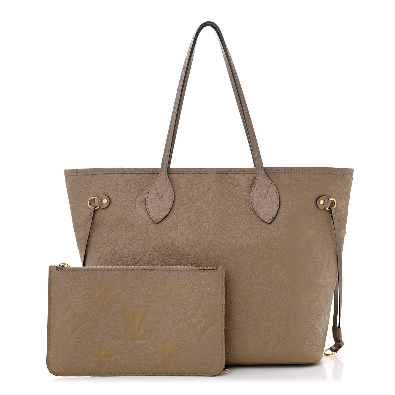 Louis Vuitton Empreinte Monogram Giant Neverfull MM Tourterelle 3 of 11