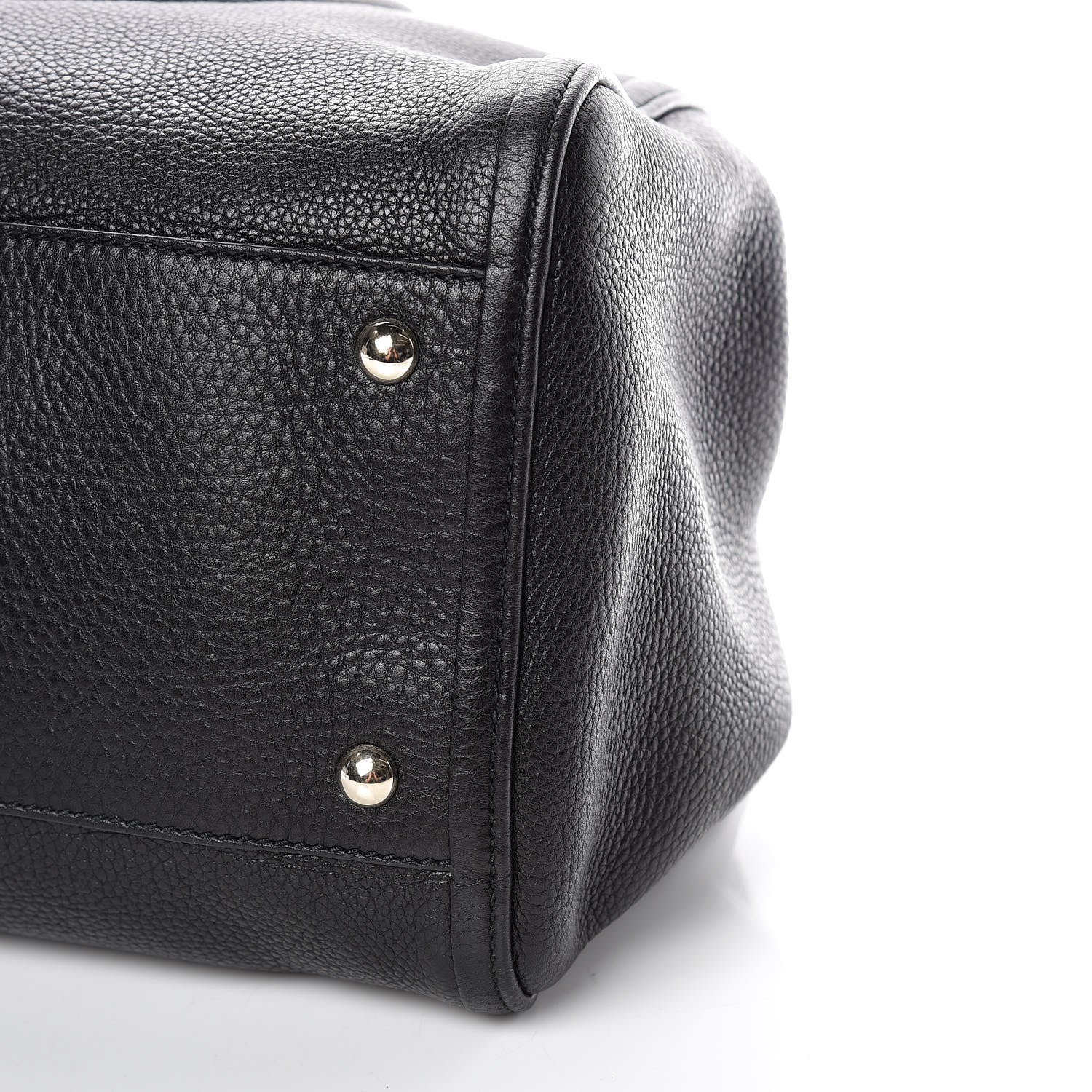 Gucci Pebbled Calfskin Medium Soho Shoulder Bag Black 6 of 9