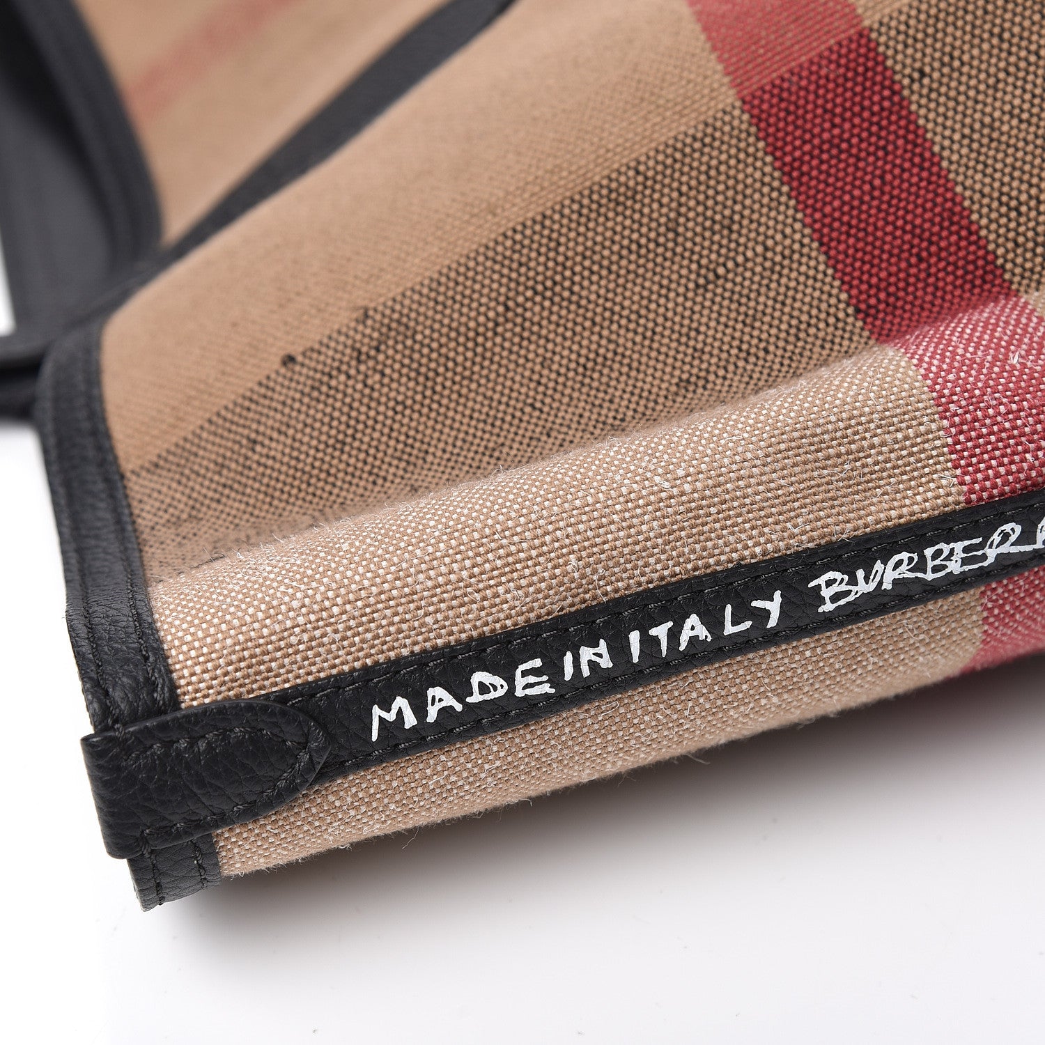 Burberry Coated Canvas Mega Check Medium Doodle Tote Black 9 of 16