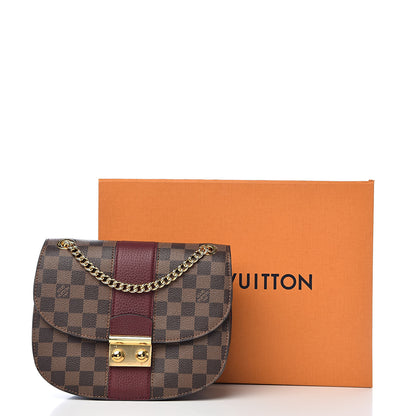Louis Vuitton Damier Ebene Cuir Taurillon Wight Bordeaux 10 of 10