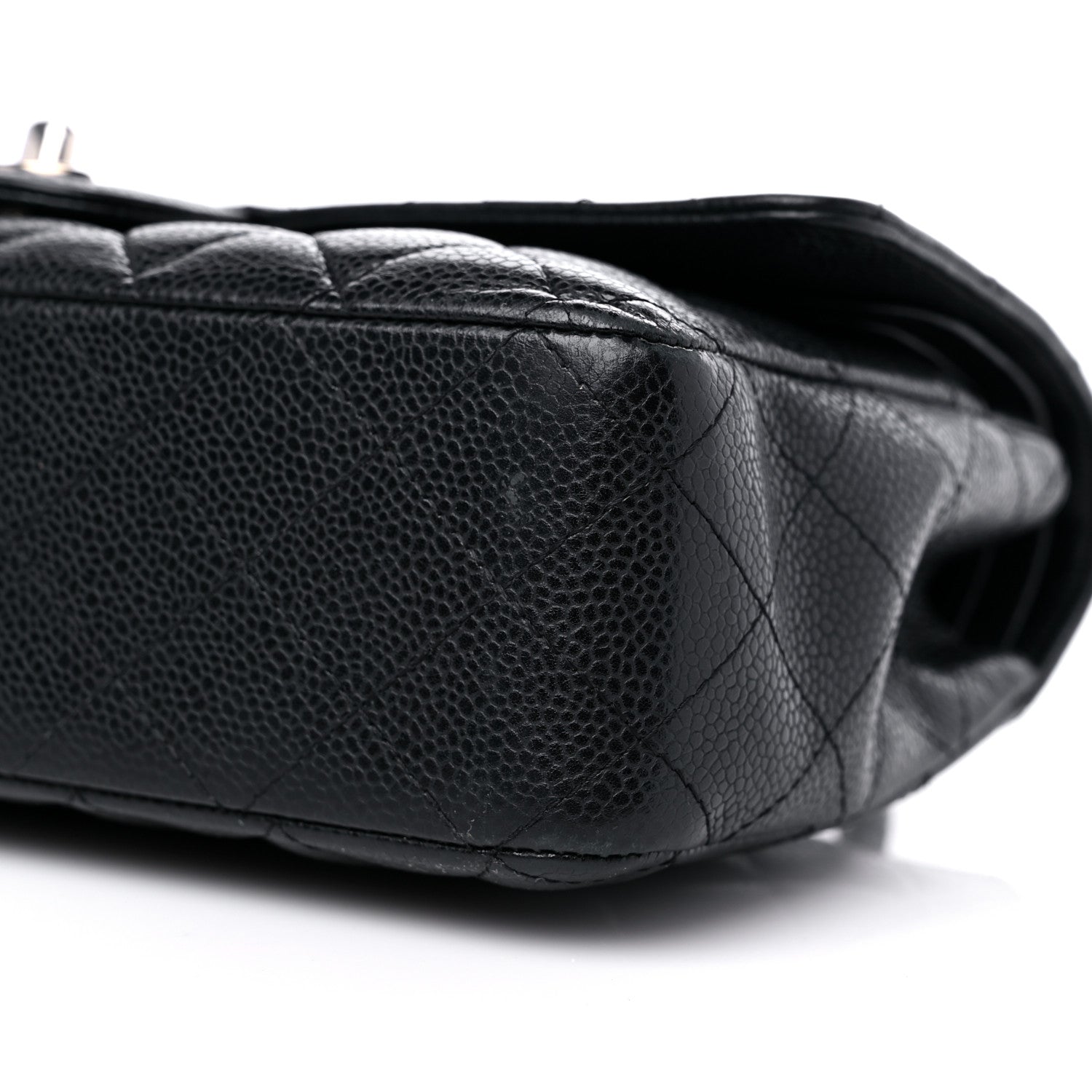 Chanel Caviar Quilted Medium Double Flap Black 9 of 11