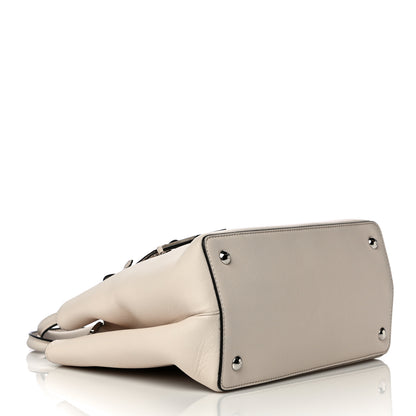 Fendi Vitello Dolce Century Petite 2Jours Tote Camelia Ghiaccio 3 of 13