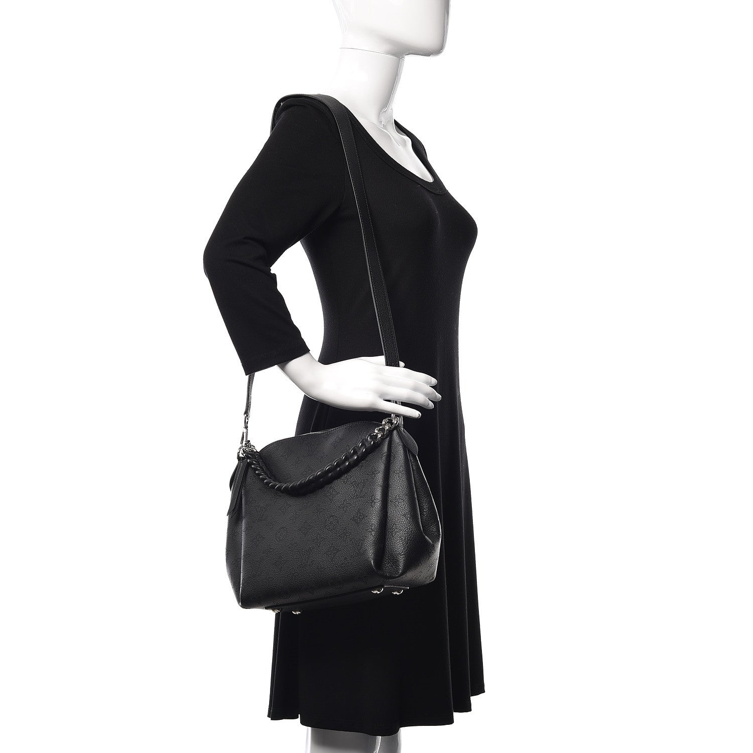 Louis Vuitton Mahina Babylone Chain BB Black 2 of 9