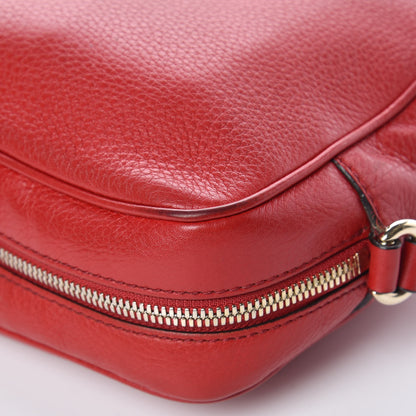 Gucci Pebbled Calfskin Small Soho Disco Bag Tabasco Red 13 of 15
